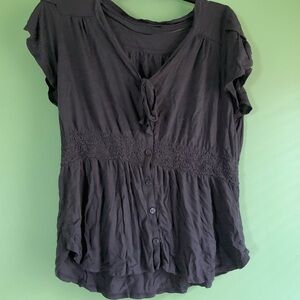 Women's Loose Button-Down Top